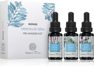 Nobilis Tilia Biofáze Obnovující Sera Santal - Набор для ухода за кожей, восстанавливающий кожу, 3 мл