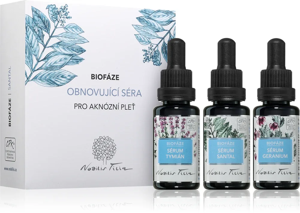 Nobilis Tilia Biofáze Obnovující Sera Santal - Набор для ухода за кожей, восстанавливающий кожу, 3 мл