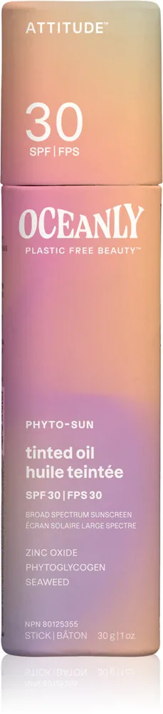 Attitude Oceanly Plastic Free Beauty - Крем для лица для выравнивания тона кожи, 30 г, оттенок SPF 30