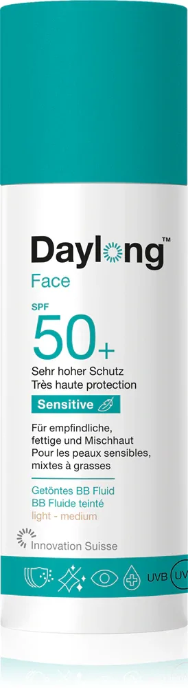 Daylong Sensitive Face BB Fluid SPF50+ - Защитный флюид для всех типов кожи, включая чувствительную SPF 50+, 50 мл