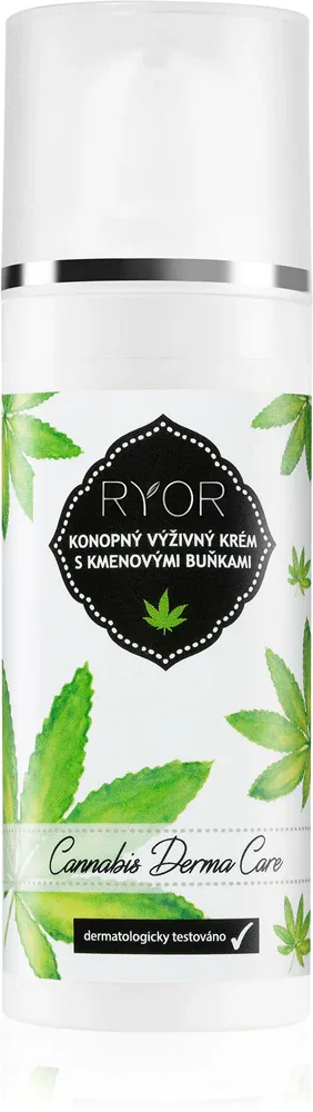 RYOR Cannabis Derma Care - Питательный крем конопля с стволовыми клетками, 50 мл