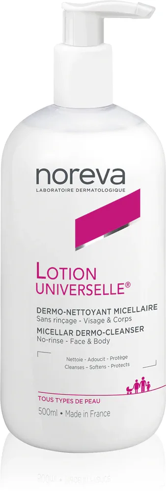 Noreva Lotion Universelle Micellar Dermo-Cleanser - Мицеллярное молочко для лица и тела dla cery wrażliwej, 500 мл