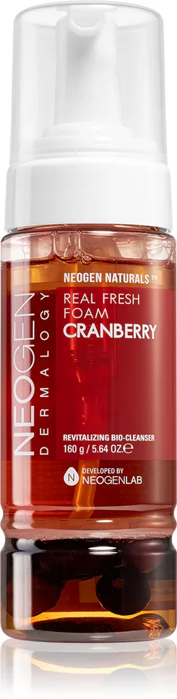 Neogen Dermalogy Real Fresh Cranberry - Пенка для очищения с регенерирующим действием, 160 г