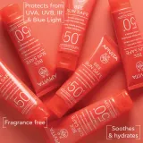Apivita Bee Sun Safe Hydra Sensitive Soothing Face Cream SPF50+ - Увлажняющий и успокаивающий крем SPF 50+, 50 мл — фото 2