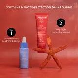 Apivita Bee Sun Safe Hydra Sensitive Soothing Face Cream SPF50+ - Увлажняющий и успокаивающий крем SPF 50+, 50 мл — фото 5