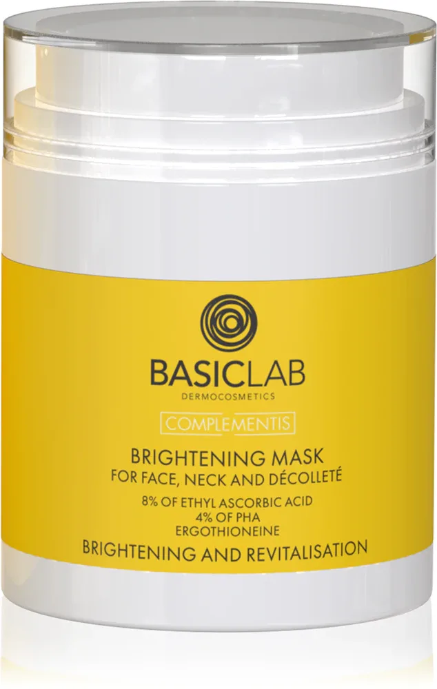 BasicLab Dermocosmetics Complementis - Маска для лица, осветляющая тусклую кожу с неравномерным тоном, 50 мл