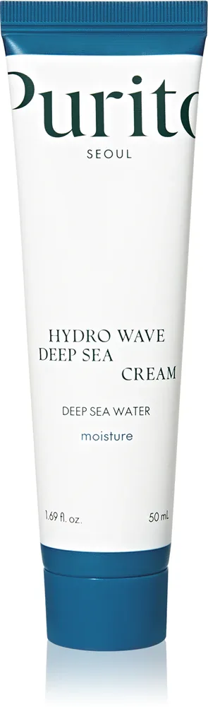 Purito Hydro Wave Deep Sea Cream - Увлажняющий крем для лица с антивозрастным действием, 50 мл