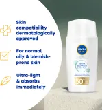 NIVEA SUN Derma Skin Clear - Солнцезащитный крем для лица для кожи с несовершенствами SPF 50+, 40 мл — фото 3