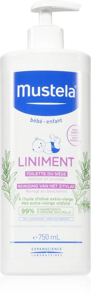 Mustela Bebe Liniment - Очищающее молочко для детей с рождения