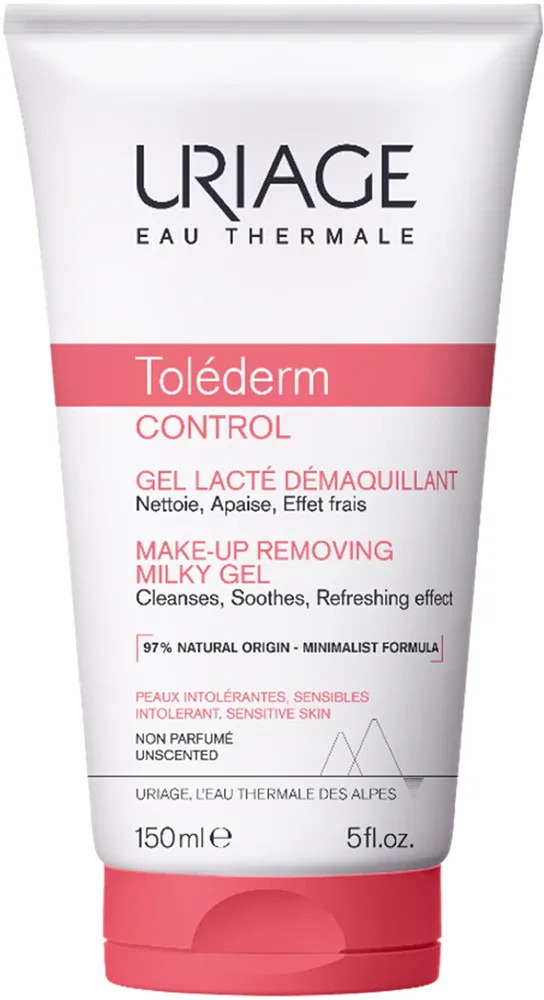 Uriage Tolederm Control Make-up Removing Milky Gel - Очищающий гель для снятия макияжа, 100 мл