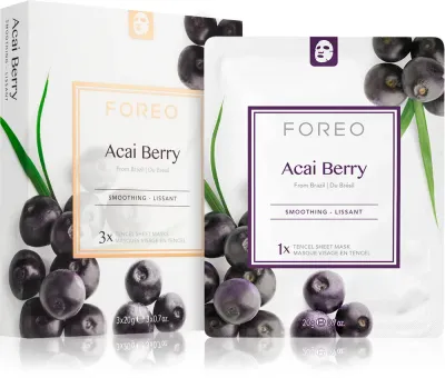 FOREO Farm to Face Sheet Mask Acai Berry - Антиоксидантная маска в пластине, 3 мл