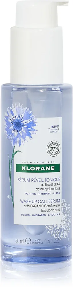 Klorane Cornflower Organic - Активная сыворотка для осветления и смягчения, 50 мл