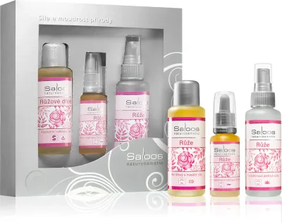 Saloos 3 Steps To Beauty Rose - Подарочный набор (восстанавливающий кожу)