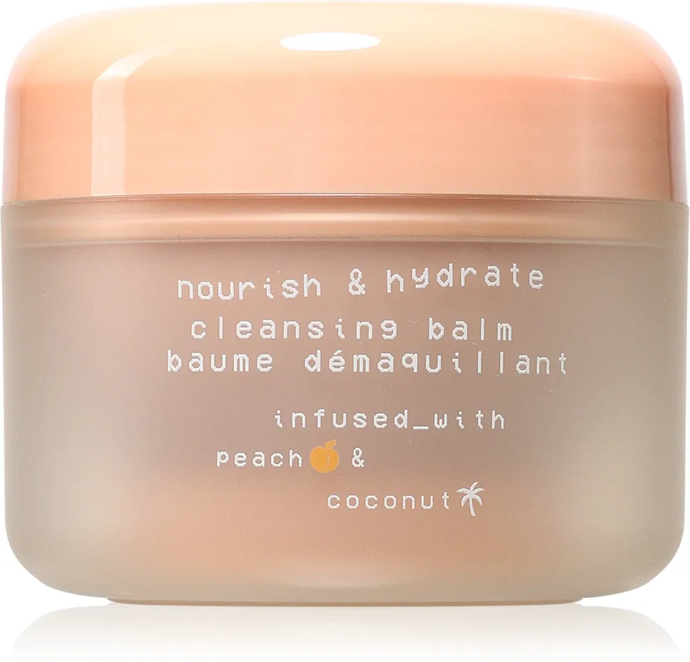 Glow Hub Nourish & Hydrate - Питательный очищающий бальзам с экстрактом персика, 100 г