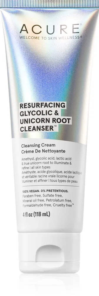 ACURE Resurfacing Glycolic & Unicorn Root - Крем для очищения лица, 118 мл
