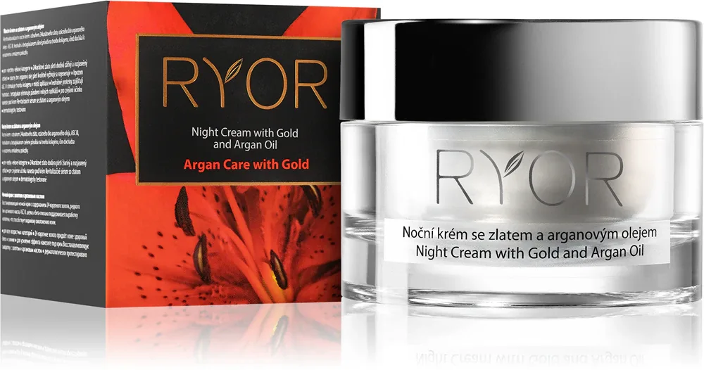 RYOR Argan Care with Gold - Крем для лица с золотом и маслом арганы, 50 мл