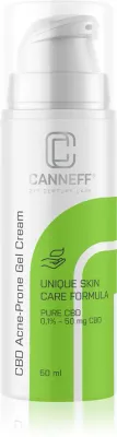 Canneff Balance CBD Acne-Prone Gel Cream - Крем-гель для жирной кожи с проблемами акне, 50 мл