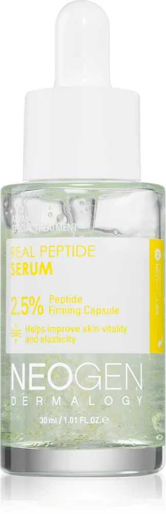 Neogen Dermalogy Real Peptide Serum - Увлажняющее сыворотка против морщин для улучшения упругости кожи, 30 мл