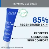 Uriage Cica Daily Repairing Gel-Cream - Гель для восстановления и увлажнения кожи лица, ослабленной, 40 мл — фото 4