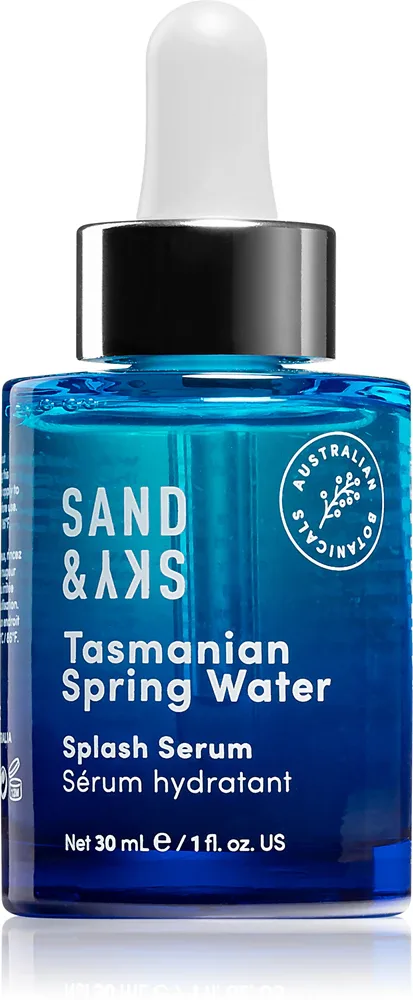 Sand & Sky Tasmanian Spring Water Splash Serum - Сыворотка интенсивного увлажнения для лица, 30 мл