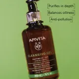 Apivita Cleansing Gel for Oily Skin - Гель для очищения жирной и комбинированной кожи, 200 мл — фото 2