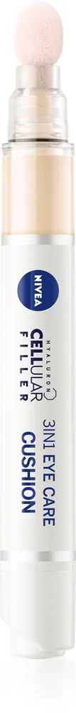 NIVEA Hyaluron Cellular Filler - Тонизирующий увлажняющий крем для глаз, 4 мл, оттенок 01 Light