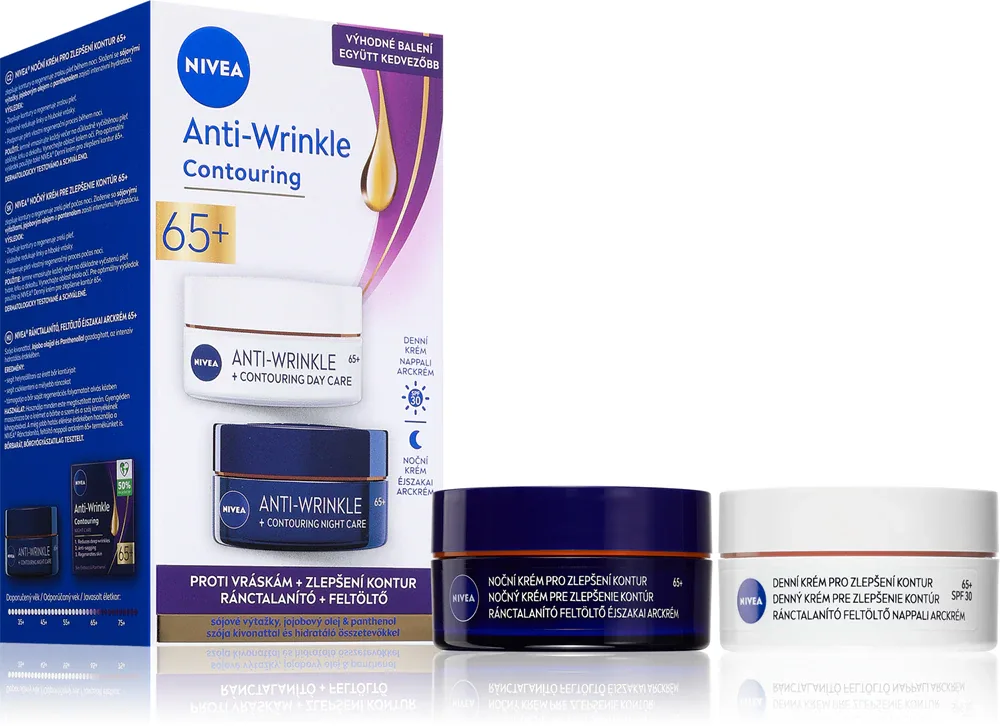 NIVEA Anti-Wrinkle Contouring - Удобная упаковка для разглаживания контуров 65+ 65+, 2 мл