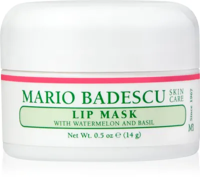 Mario Badescu Lip Mask with Watermelon and Basil - Увлажняющая маска для губ, 14 г