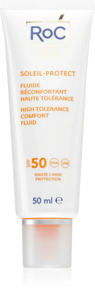RoC Soleil Protect High Tolerance Comfort Fluid - Солнцезащитный флюид для лица SPF 50, 50 мл