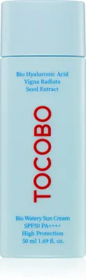 TOCOBO Bio Watery Sun Cream - Легкий увлажняющий гель-крем SPF 50+, 50 мл