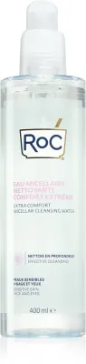 RoC Extra Comfort Micellar Cleansing Water - Мицеллярная вода для чувствительной кожи успокаивающая, 400 мл