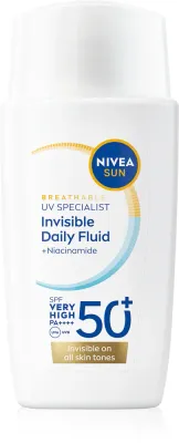 NIVEA SUN Invisible Daily Fluid - Легкий защитный флюид SPF 50+, 40 мл