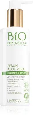 Phytorelax Laboratories Bio Sebum Aloe Vera - Нежный гель для очищения с алоэ, 200 мл