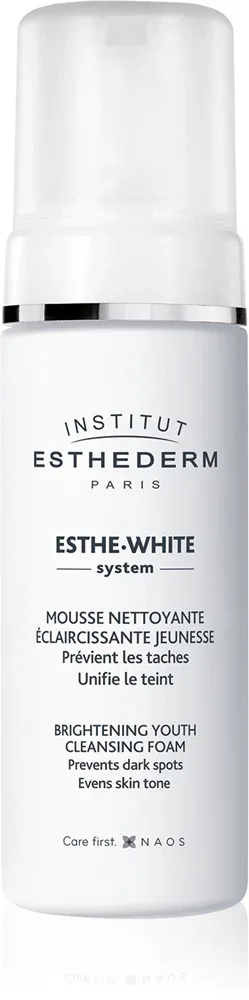 Institut Esthederm Esthe White Brightening Youth Cleansing Foam - Пенка для очищения с отбеливающим эффектом, 150 мл
