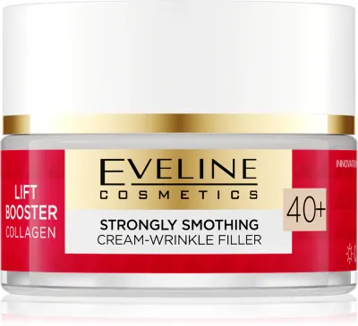 Крем для лица Eveline Cosmetics Lift Booster Collagen с коллагеном и пептидами, для зрелой кожи, 50 мл 40+