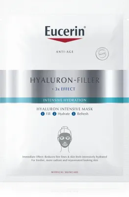 Eucerin Hyaluron-Filler + 3x Effect - Маска гиалуроновая с интенсивным действием, 1 шт