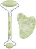 EcoTools Jade Roller & Gua Sha - Набор для массажа лица и аксессуар для массажа, 2 шт — фото 2