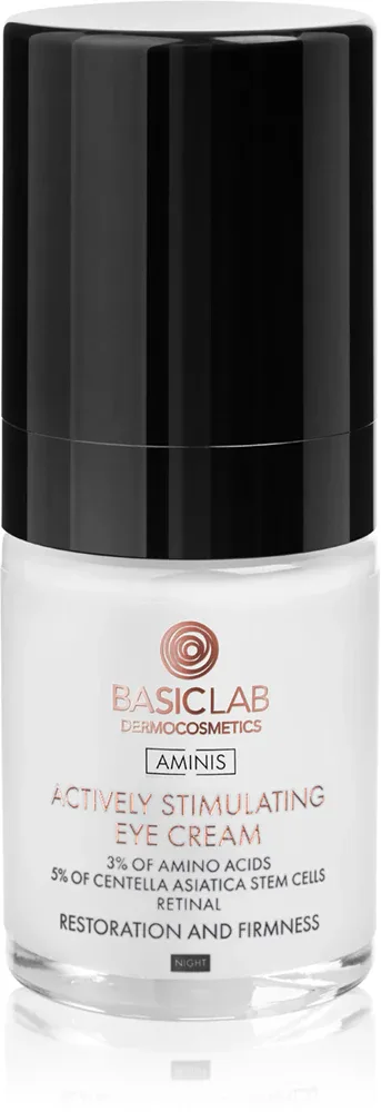 BasicLab Dermocosmetics Aminis - Крем для глаз, разглаживающий и укрепляющий ночью, 18 мл