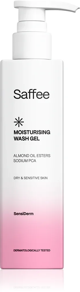 Saffee SensiDerm Moisturising Wash Gel - Увлажняющий очищающий гель для сухой и чувствительной кожи, 200 мл