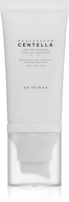 SKIN1004 Madagascar Centella Tone Brightening Tone-Up Sunscreen - Защитный тонирующий флюид для лица с осветляющим эффектом, 50 мл