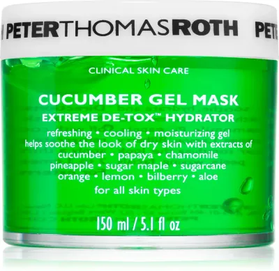Peter Thomas Roth Cucumber De-Tox Gel Mask - Увлажняющая гелевая маска для лица и области вокруг глаз, 150 мл