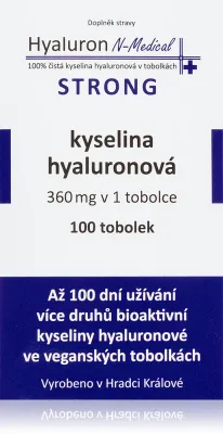 Капсулы с гиалуроновой кислотой N-Medical Hyaluron STRONG высокая дозировка, 100 шт