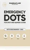 breakout + aid Emergency Dots For Spots and Blemishes - Крем для лица против прыщей с ниацинамидом и цинком, 72 шт — фото 1