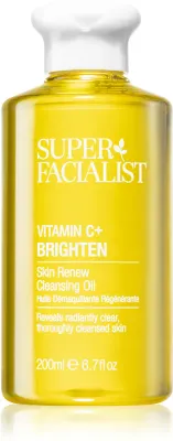 Super Facialist Vitamin C+ Brighten - Очищающее масло для демакияжа с осветляющим эффектом, 200 мл