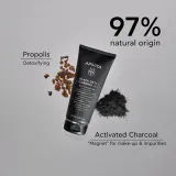 Apivita Cleansing Black Detox Cleansing Gel - Очищающий гель с углем для лица и области вокруг глаз — фото 3
