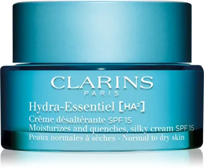 Clarins Hydra-Essentiel [HA²] Silky Cream SPF 15 - Шелковистый нежный увлажняющий крем с SPF 15, 50 мл