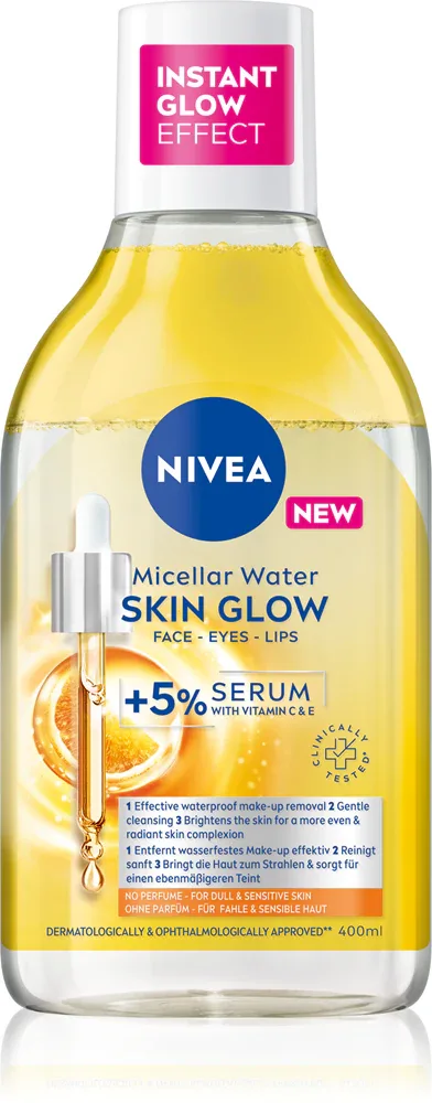 NIVEA Micellar Skin Glow - Очищающая мицеллярная вода с осветляющим эффектом, 400 мл