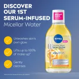 NIVEA Micellar Skin Glow - Очищающая мицеллярная вода с осветляющим эффектом, 400 мл — фото 2