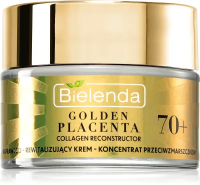 Bielenda Golden Placenta Collagen Reconstructor - Омолаживающий антивозрастной крем 70+, 50 мл