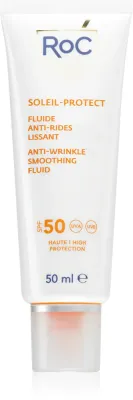 RoC Soleil Protect Anti Wrinkle Smoothing Fluid - Легкий защитный флюид против старения кожи SPF 50, 50 мл